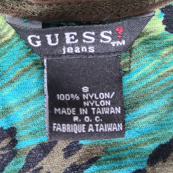 Guess leopard 3/4 sleeve top - Picture 4 of 4